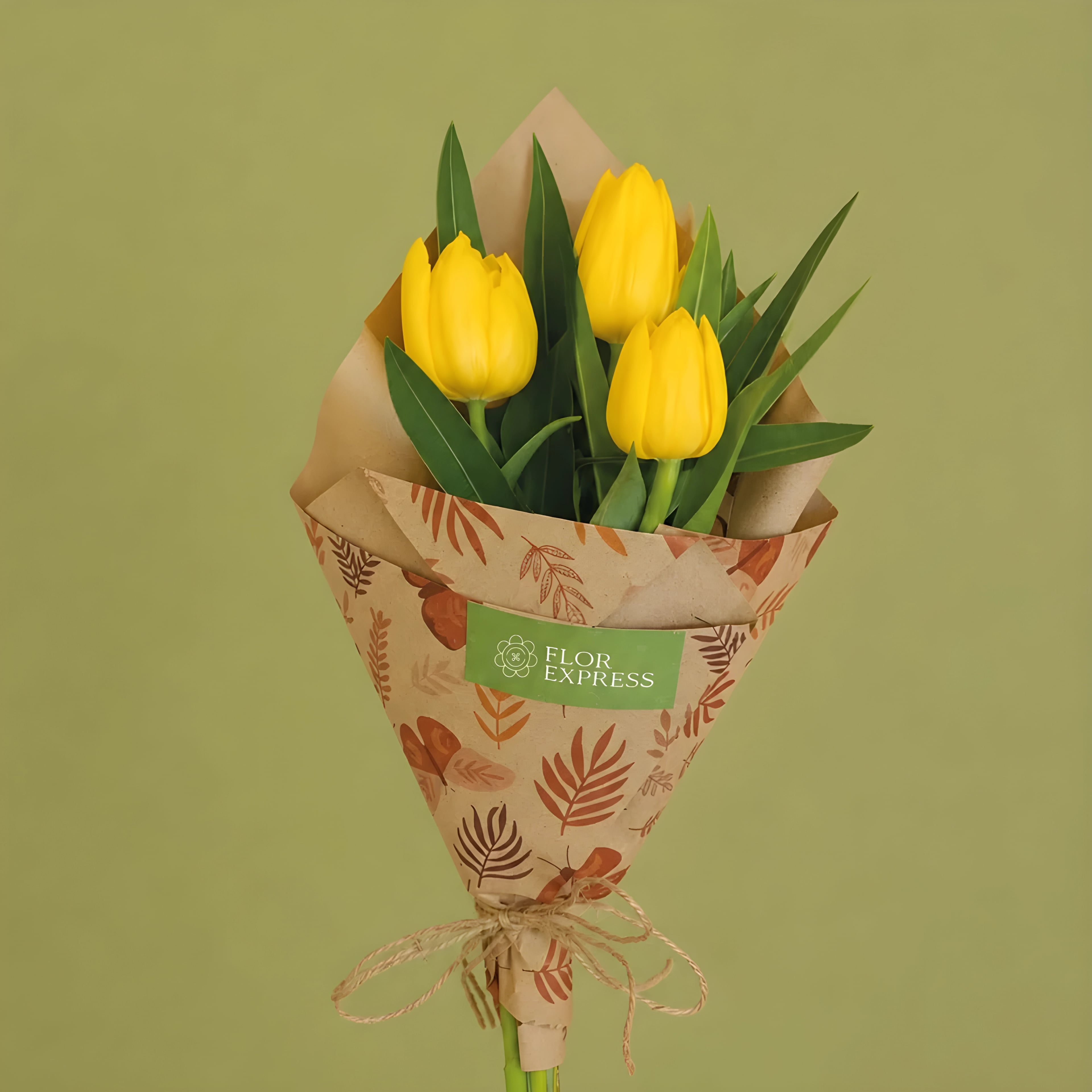 Trío de tulipanes golden