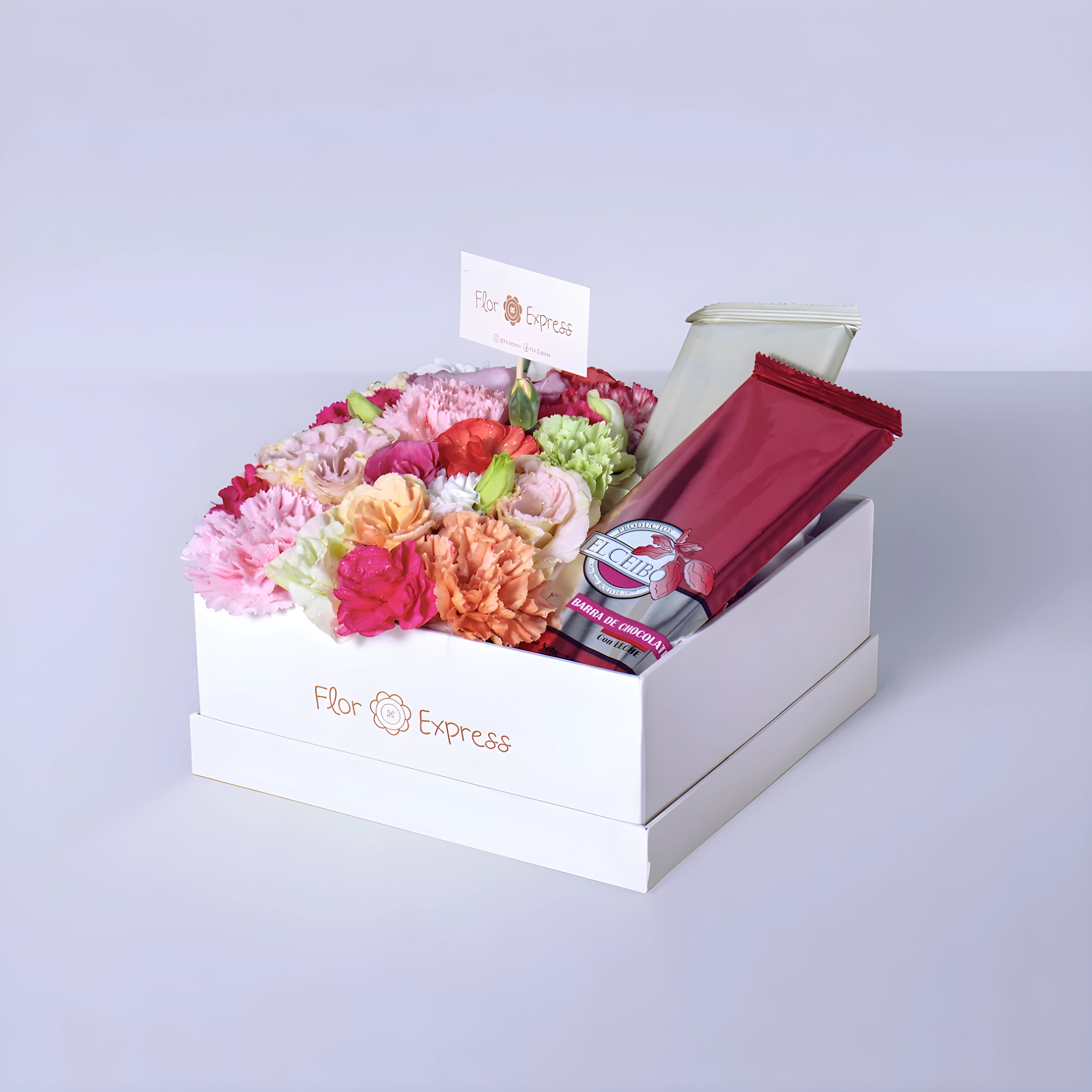 Caja Flor Express Chocolate