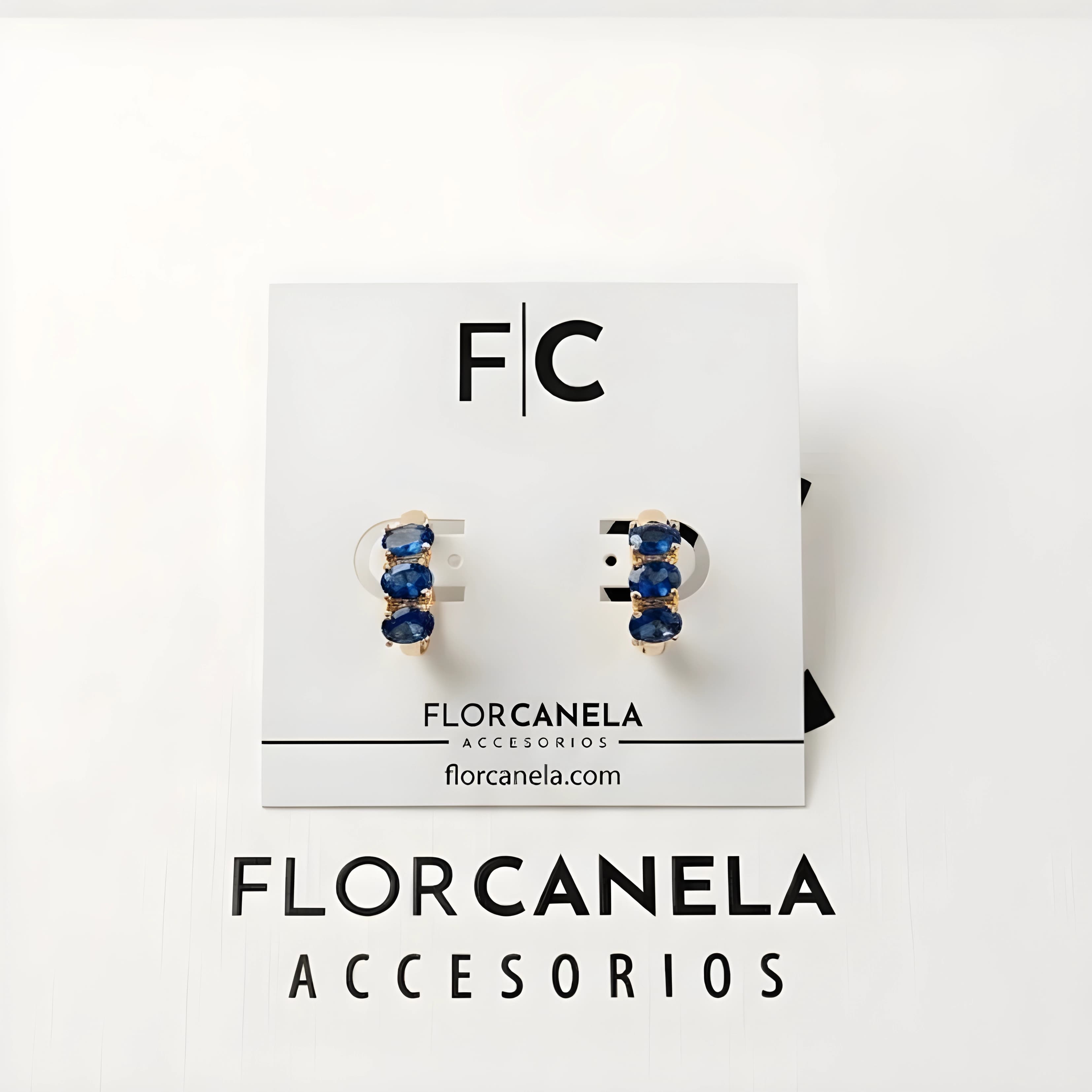 Argollas chispas azules