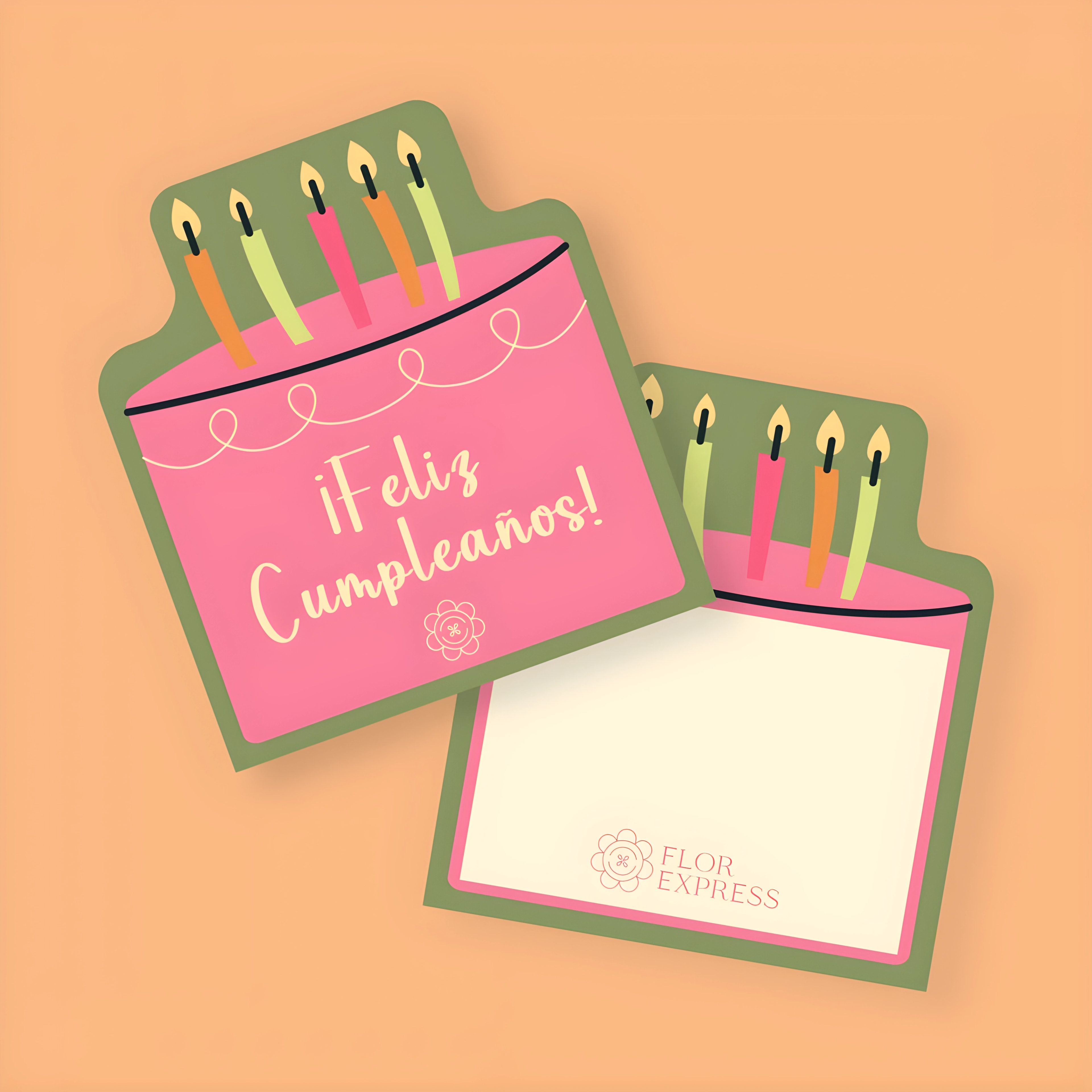 Tarjeta Torta "¡Feliz Cumpleaños!"