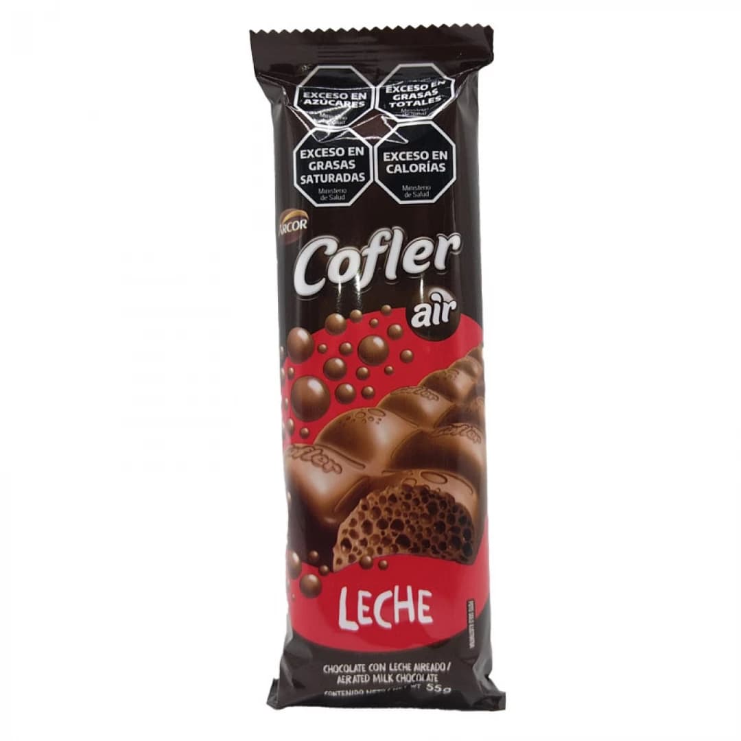 COFLER CHOCOLATE CON LECHE AIREADO 55 G